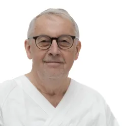 A man wearing glasses