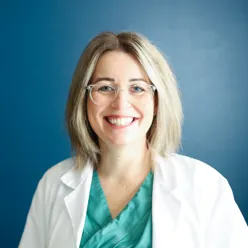 A person wearing glasses