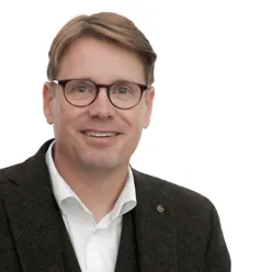 A man wearing glasses
