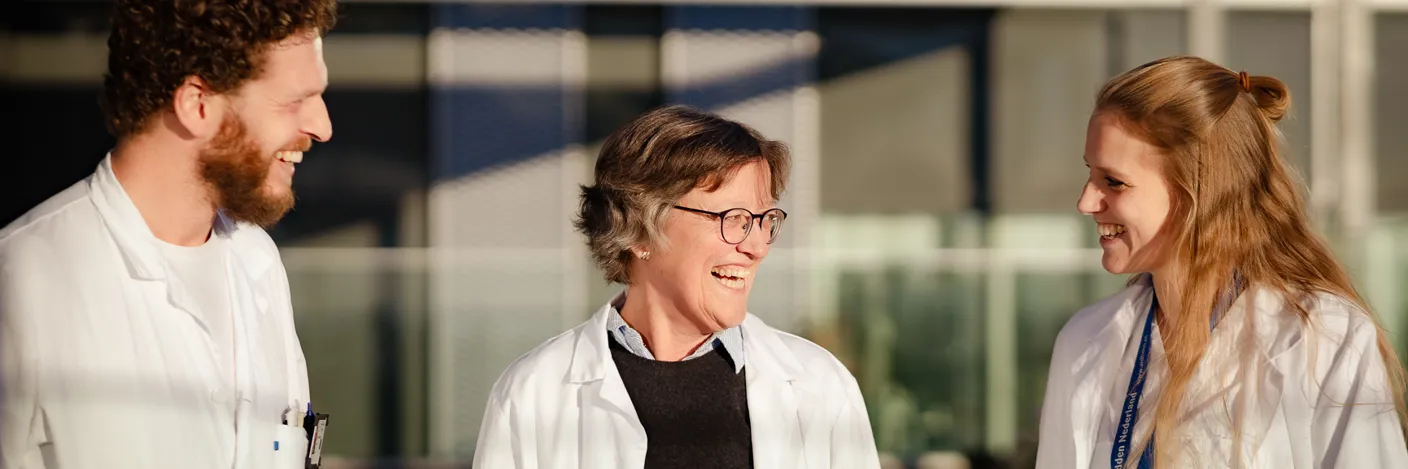 A few people talking