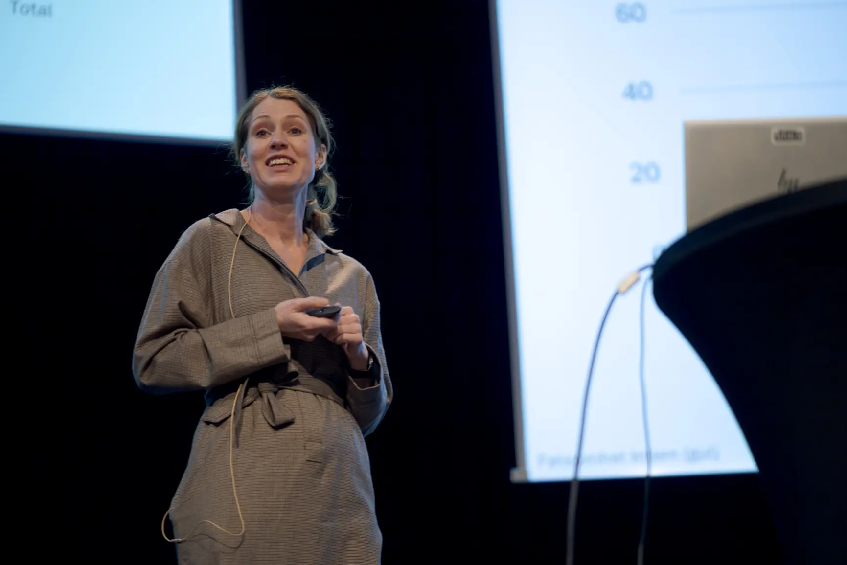 En person med headset