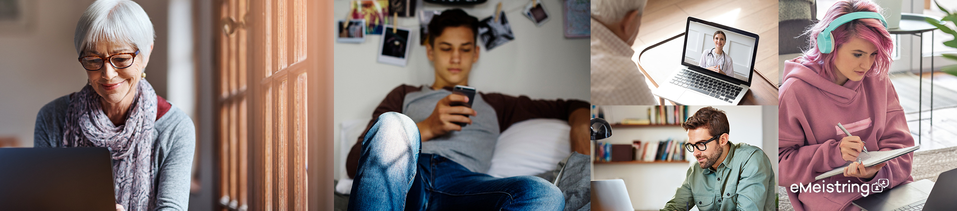 Fotomontasje med ulike personer. (Foto)