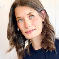 A woman with long hair