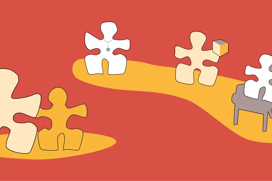 Illustrasjon av menneskefigurer