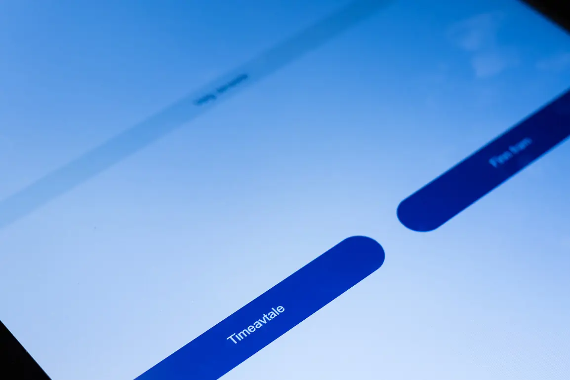 Skjerm for å melde ankomst