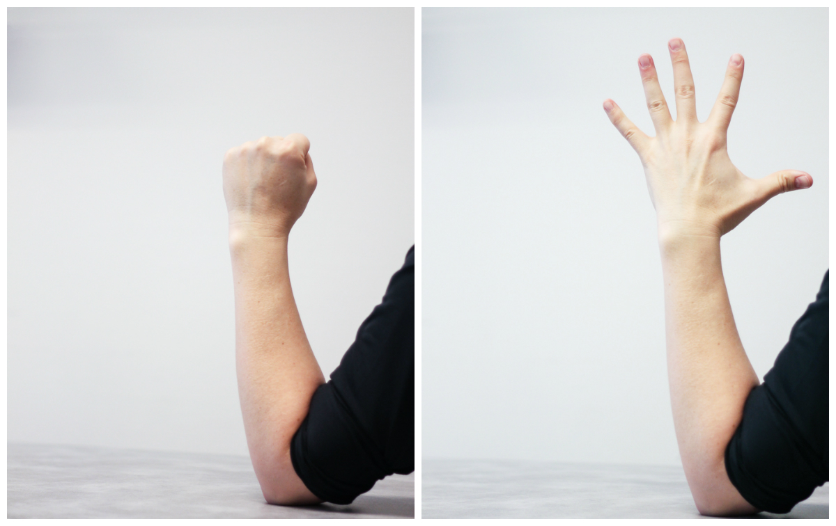 Bildet viser korleis øvinga skal gjerast