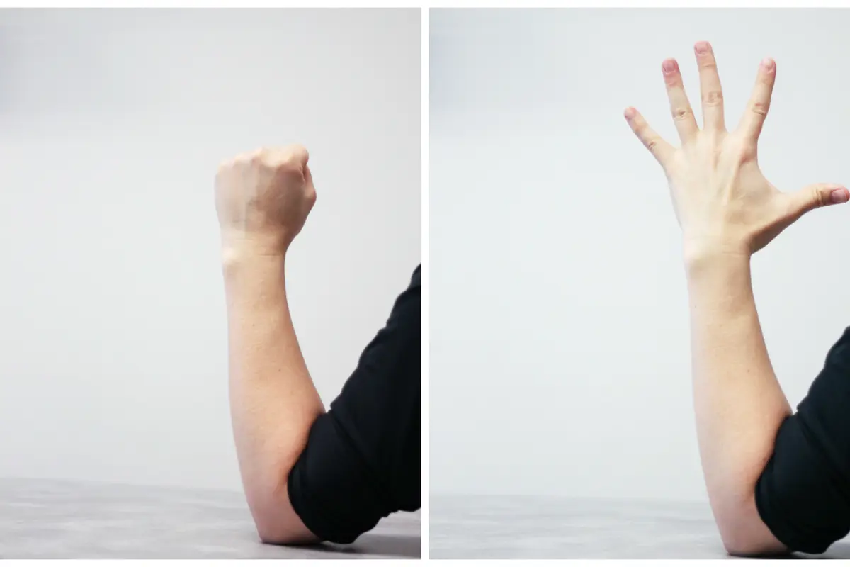 Bildet viser korleis øvinga skal gjerast