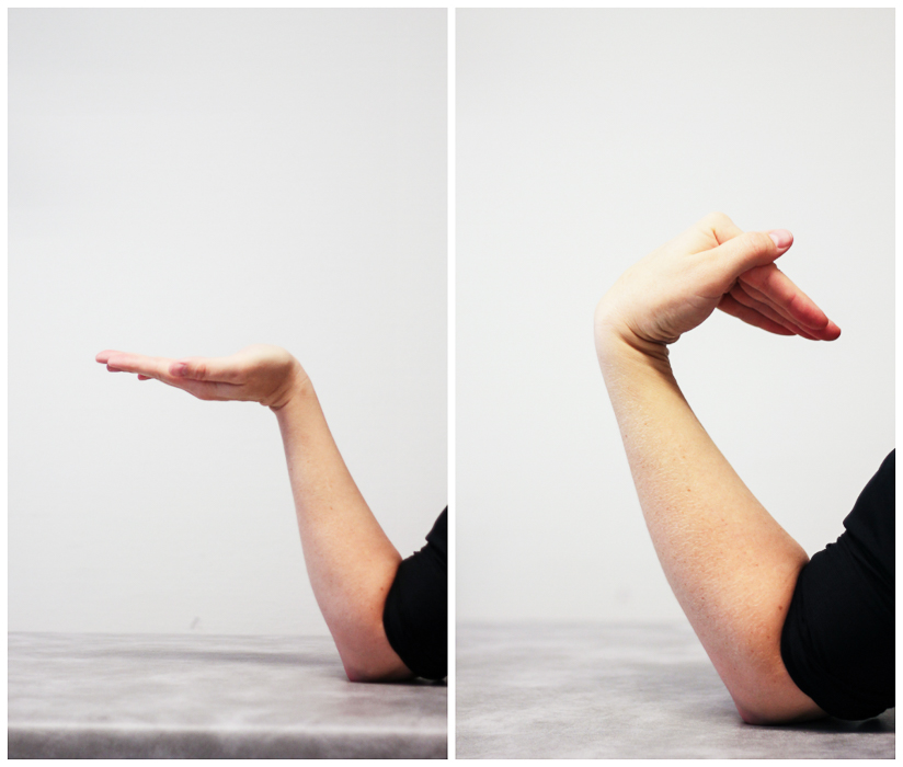 Bildet viser korleis øvinga skal gjerast