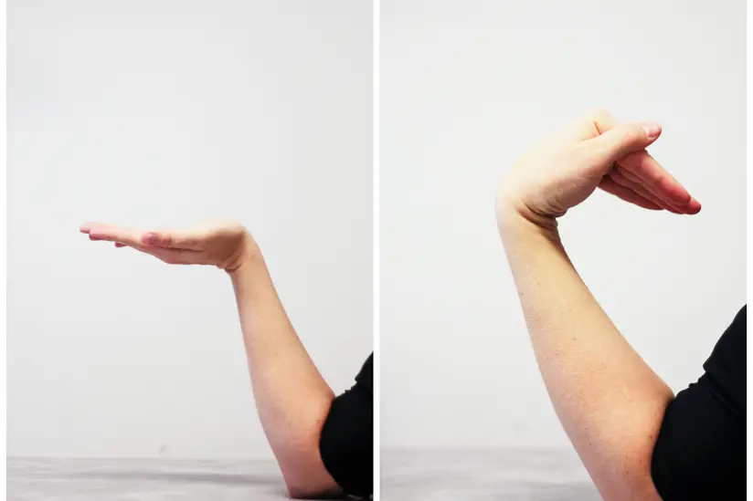 Bildet viser korleis øvinga skal gjerast