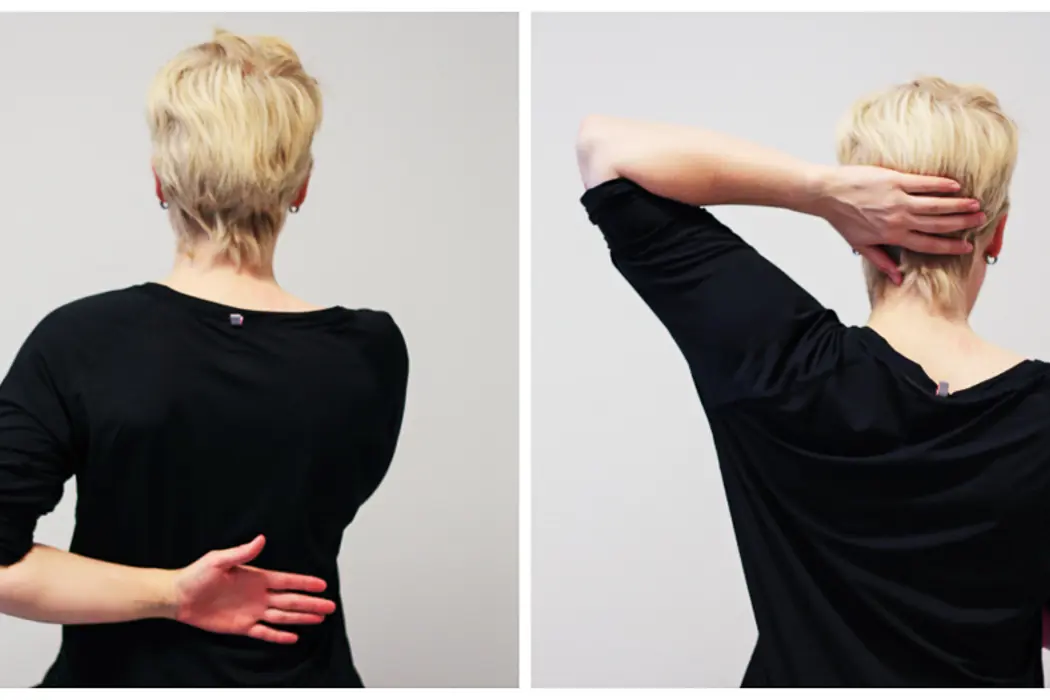 Bildet viser korleis øvinga skal gjerast