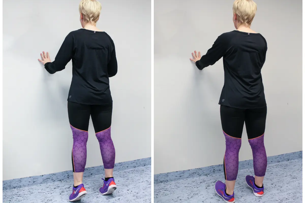 Bilde som viser korleis øvinga skal gjerast