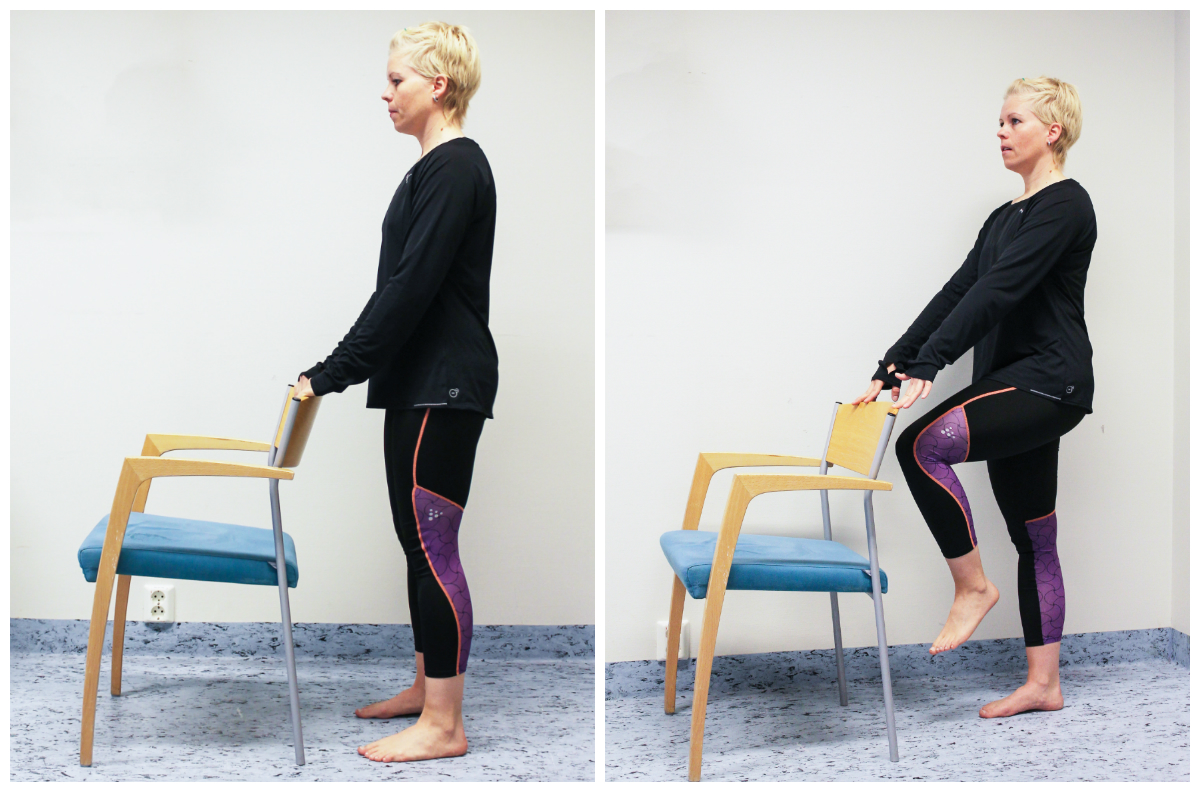 Bildet viser korleis øvinga skal gjerast