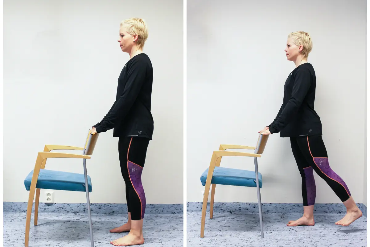 Bildet viser korleis øvinga skal gjerast