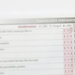 Utfylling av skjema. (Foto)