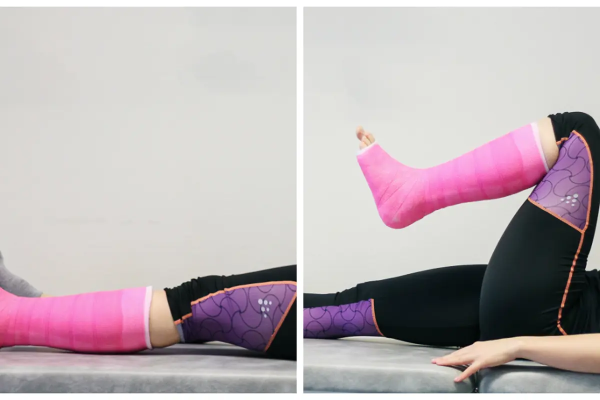 Bildet viser korleis øvinga blir gjort