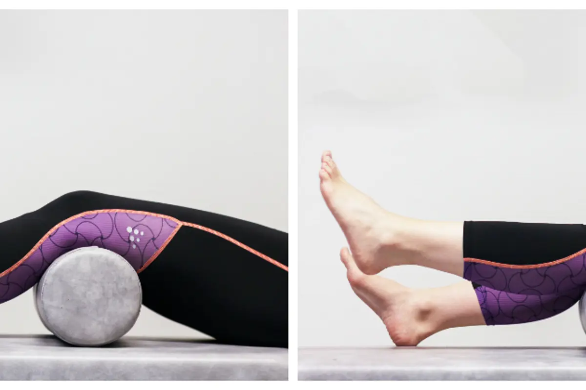 En kvinnes ben og føtter