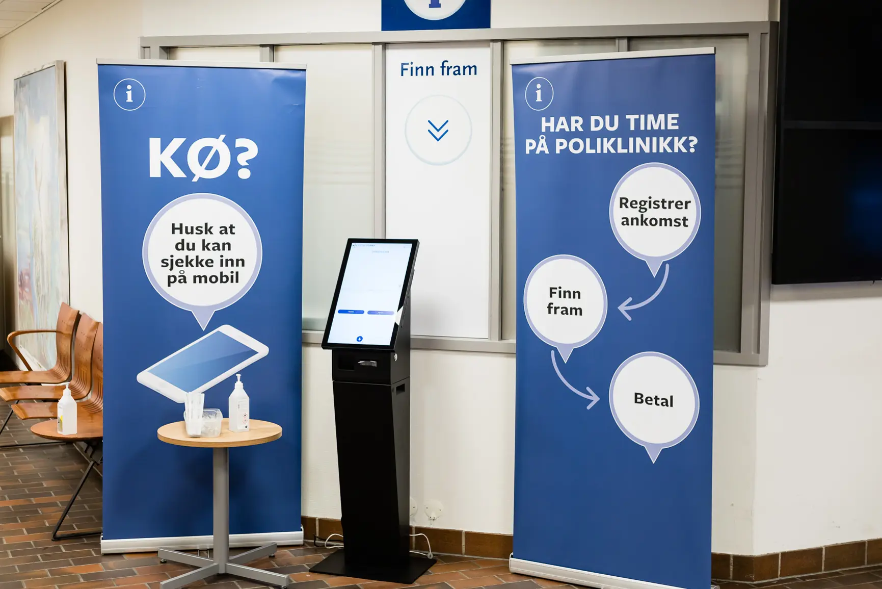 Innsjekkautomat i Haugesund. (Foto)