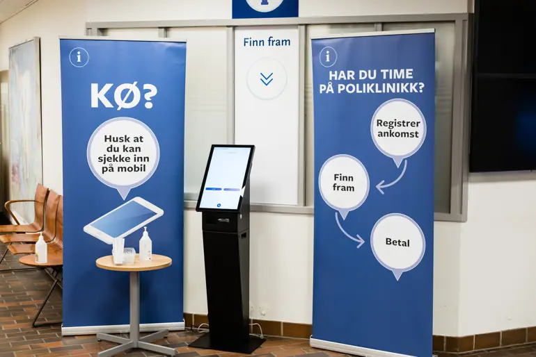 Innsjekkautomat i Haugesund. (Foto)