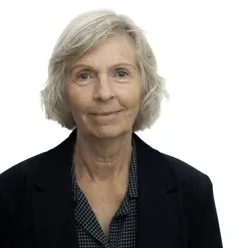 En mann med grått hår