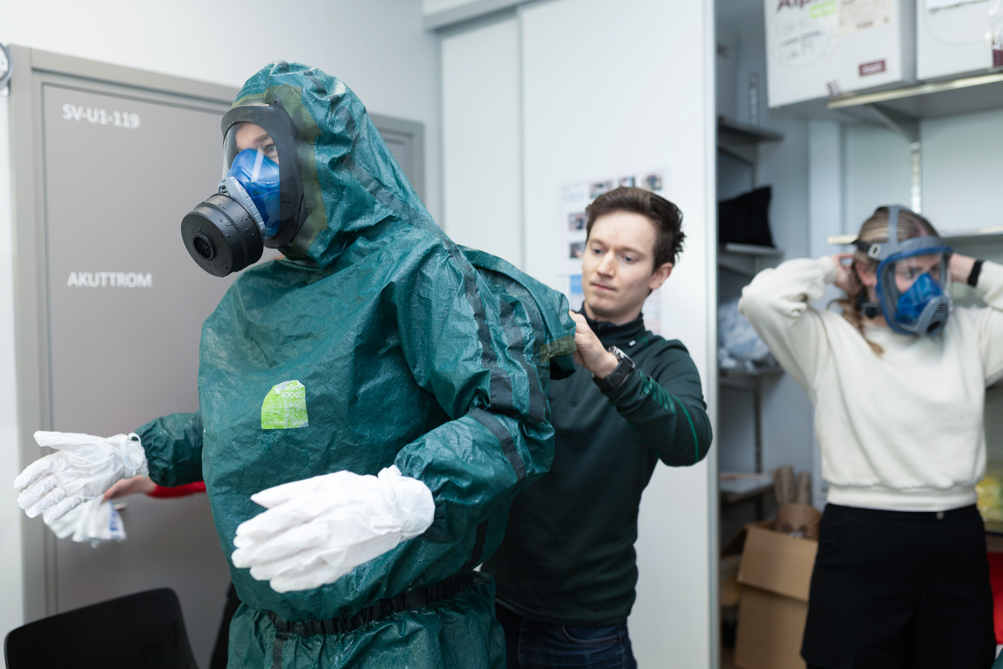 En person i et plagg