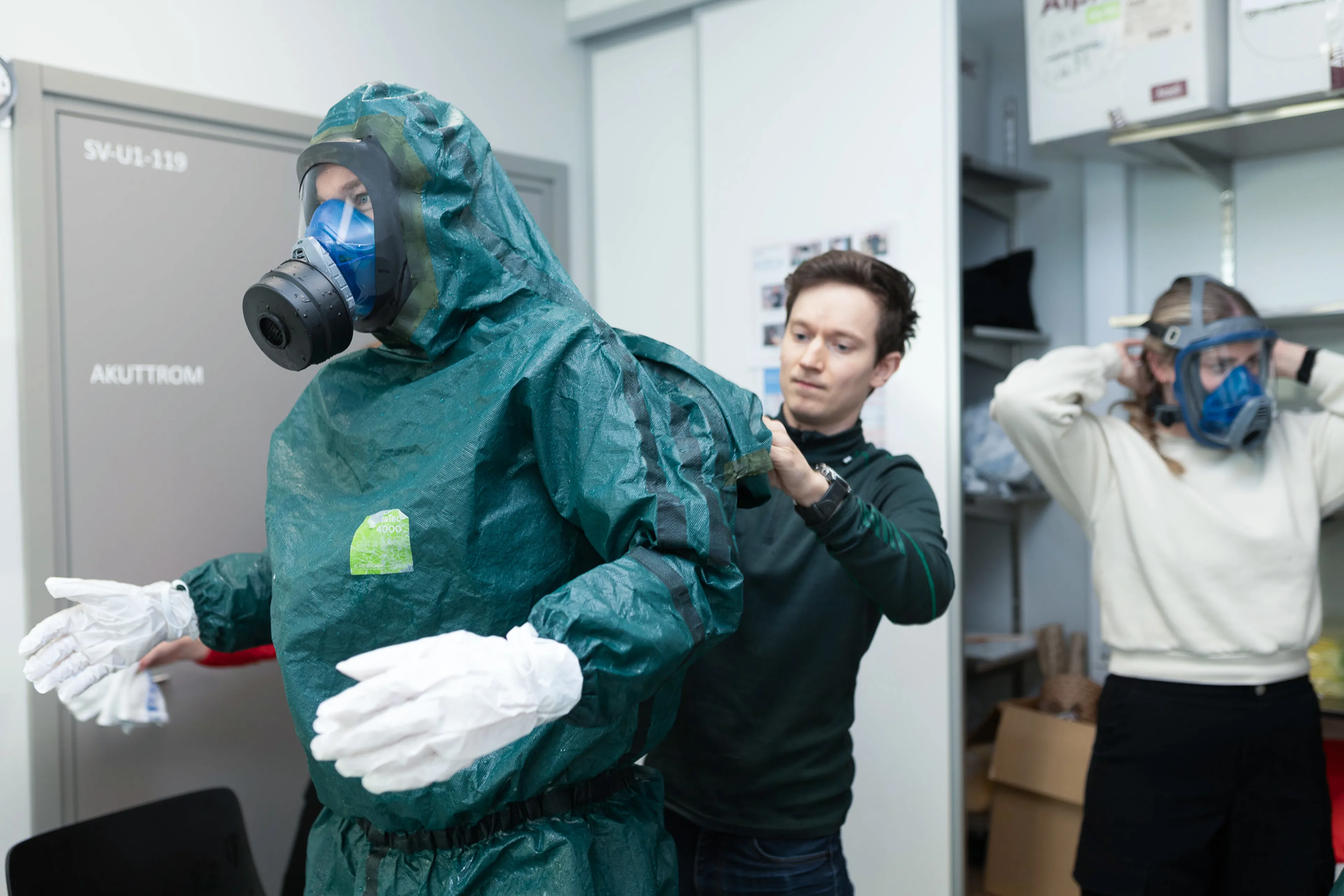 En person i et plagg