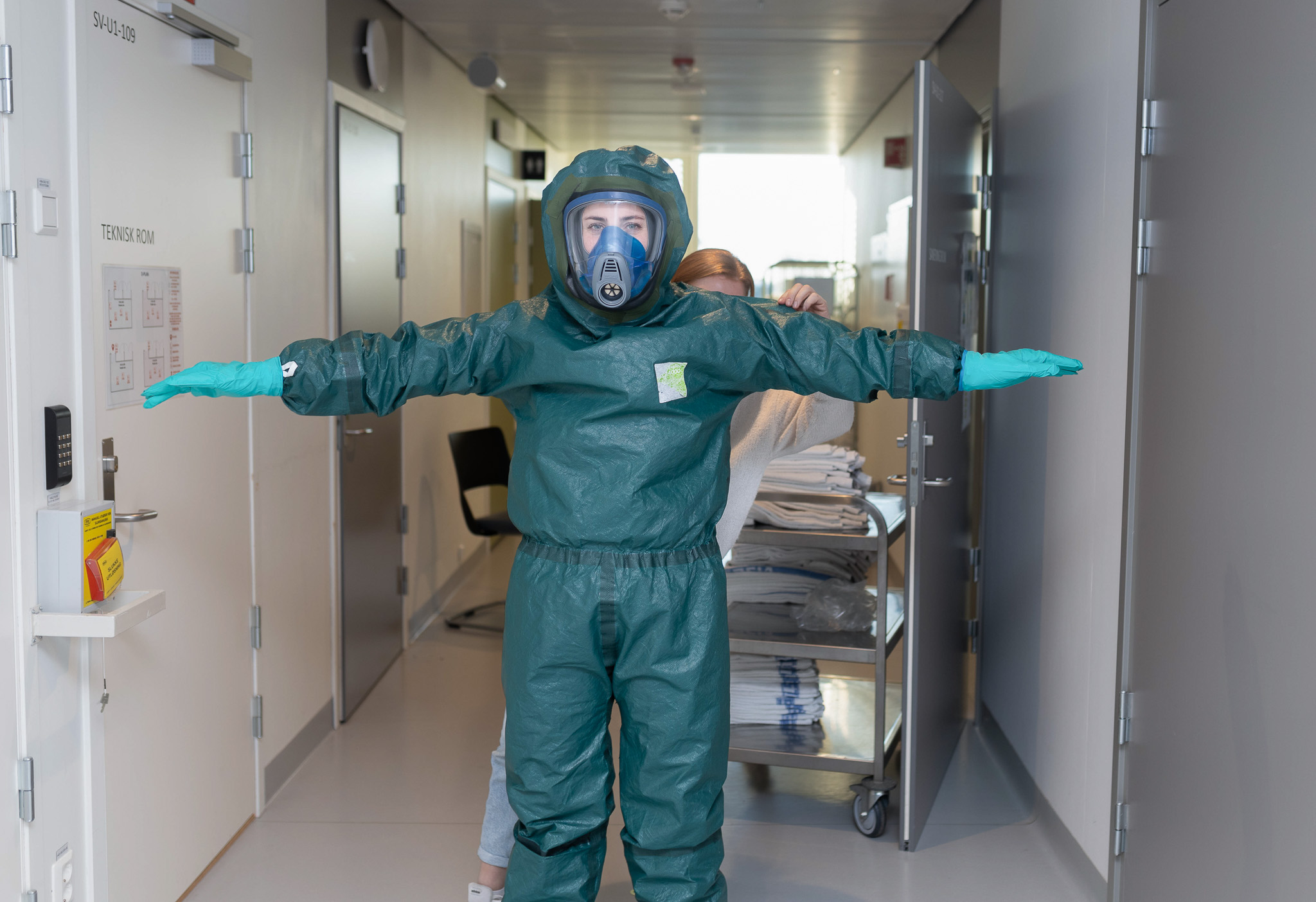 En person i et plagg