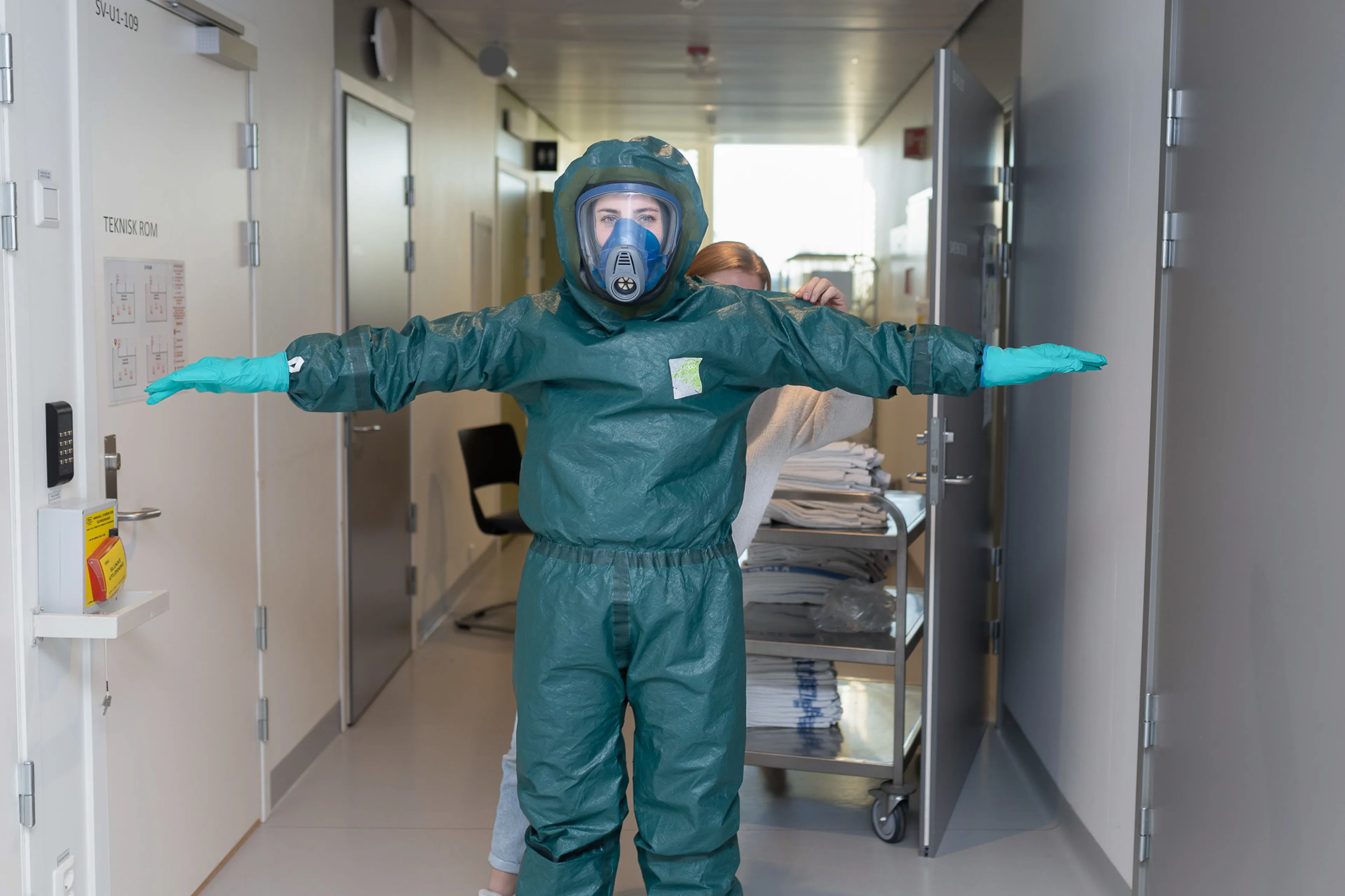 En person i et plagg